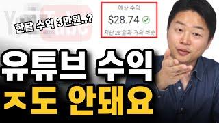 유튜브 수익의 허와 실