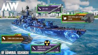 RF Admiral Ushakov - Legendary & Epic items brutal build - Modern Warships