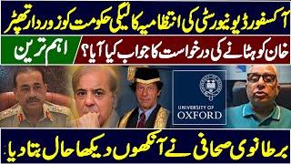 Oxford University Administration's Slap To Shahbaz Govt | Big Development In Favour of Imran Khan