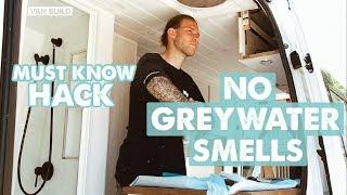 VAN BUILD: PLUMBING FITTING THAT STOPS GREY WATER SMELLS | Sprinter Van Conversion Ep 14