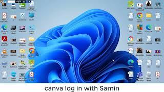 Canva log in system@by Samin