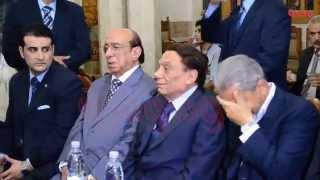 Washwasha | وشوشة:شاهد يسرا وعادل امام في عزا سعيد صالح