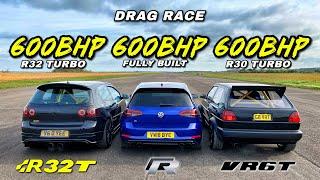 VW STREET SAVAGES .. 600HP GOLF R v 600HP MK2 GOLF v 600HP R32 TURBO