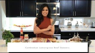 Cambodian Lemongrass Beef Skewers