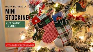 How to sew a mini stocking