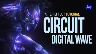 After Effects Circuit Digital Wave Animation Tutorial l 디지털 파형 애니메이션