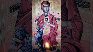 Икона Пресвятой Богородицы "Богоматерь С Младенцем на Престоле"