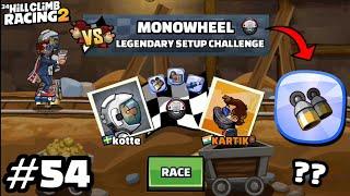THRUSTERS IN ADVENTURE??  MONOWHEEL CHALLENGE IN FEATURE CHALLENGES - Hill Climb Racing 2