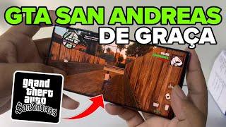 COMO BAIXAR E JOGAR GTA SAN ANDREAS DE GRAÇA NO CELULAR.