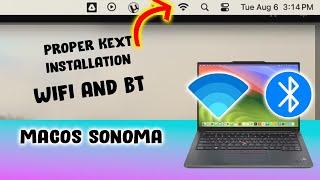 Working Kext Intel WIFI BT for MAC OS SONOMA Tested Hackintosh Tutorial