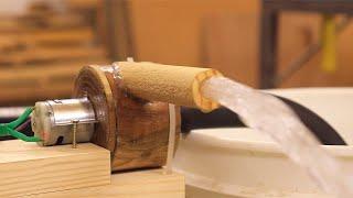 Powerful WOODEN Water PUMP | Make 1st WOODEN PUMP in the WORLD - Tutorial With Simple Materials