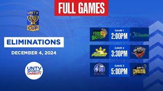 LIVE FULL GAMES: UNTV Cup Season 11 Eliminations at Amoranto Arena, Quezon City | December 04, 2024