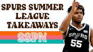 Spurs Summer League Takeaways | Stephon Castle Shut Down | SSPN Live