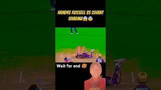 Ishant Sharma Yorker bolling Down to Handre Russell #shortsfeed#cricketlover #cricket#ipl