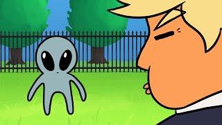 Trump meets an Alien!? - Oneyplays Animated