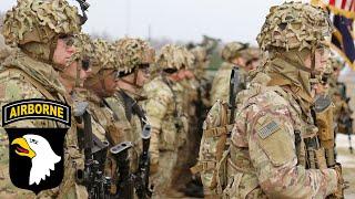 US Army, NATO. Soldiers of the 101st Airborne Division on exercises in Germany.