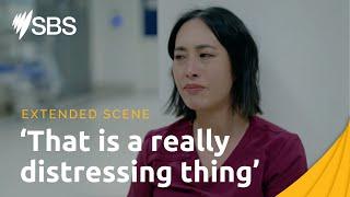 Emotional moment: Melissa Leong witnesses a life or death situation at St Vincent's Hospital Sydney