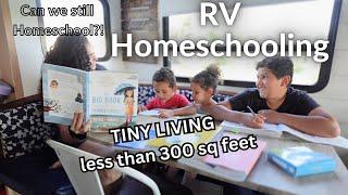 RV Homeschool Day in the Life | How we Homeschool in a Small Space | Tiny Living Homeschool