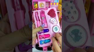 Satisfying with Unboxing & Review Cute Pink Makeup Kit Toy Video | ASMR Videos no music