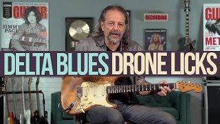 Delta Bluesy Drone Licks in the Key of E with Andy Aledort