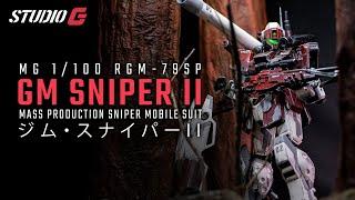 CUSTOM BUILD GUNPLA | GM SNIPER II + DIORAMA FOR PHOTOGRAPHY