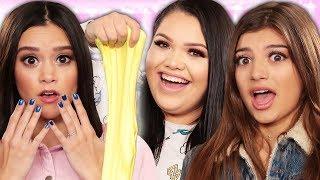 DIY VIRAL SLIME CHALLENGE w/ Karina Garcia, Megan Nicole & Gabriella Whited!