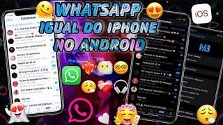 SAIU! WHATSAPP IGUAL IPHONE iOS 16 NO ANDROID 2022  Nova Atualização - NOVOS EMOJIS E MUITA FUNÇÃO