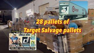 Unboxing 28 Target salvage pallets. Day in the life of resellers.