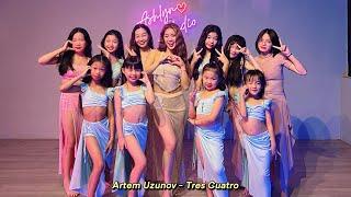 Artem Uzunov - Tres Cuatro Kids Drum Solo Belly dance cover by Ashlyn Tang