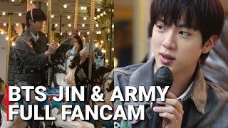 BTS Jin & ARMY Ride The Carousel: Merry Run Around Event with Jin 진 FULL FANCAM 2024