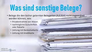 Sonstige Belege (S) Teil1