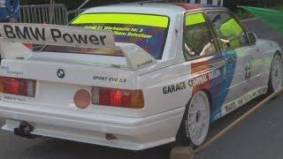 PURE SOUND, Six BMW M3 E30 Sport EVO 2.5 at Bergrennen Gurnigel 2015. The Golden Years of DTM-Cars!