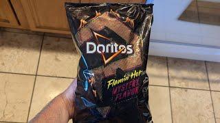 Trying New DORITOS Flamin' Hot MYSTERY Flavor!!