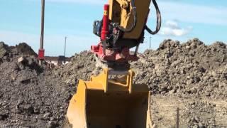 CAT E-model excavators with Rototilt