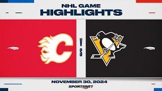 NHL Highlights | Flames vs. Penguins - November 30, 2024