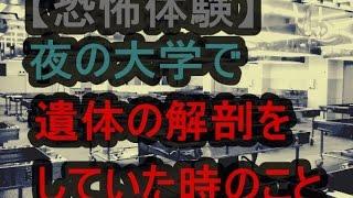 大学で本物の人間の○体を解剖していたときに起きたこと。