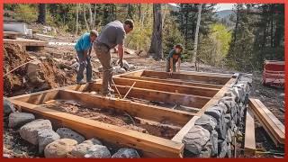 Building Amazing Mountain CABIN in 270 Days | Start to Finish by @woodjunkie_yt