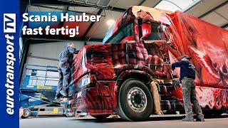 Jetzt macht der Airbrusher den Scania Hauber perfekt