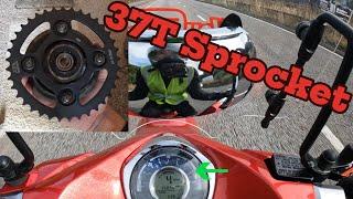 Honda Super Cub C125 - 37T JT Sprocket Install/Test