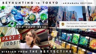 BEYHUNTING in TOKYO JAPAN Part 2 | Mission from The Beytective | 2nd hand beyblade in Akihabara vlog