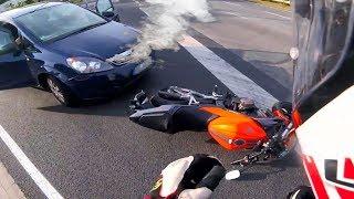 CRAZY Driver Vs Biker \ ROAD RAGE & Motorcycle Mishaps \ MOTO Fails 2018 [Ep#78]