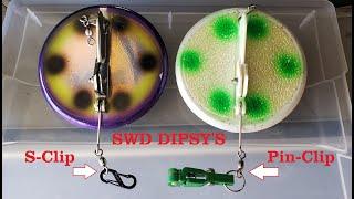 SWD Dipsy Diver Revised (Gen 3) Spring Clip and Clip-on Fishing Diver NFN Salmon Fishing Tips