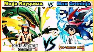 Mega Rayqueza  Greninja Bond |  Dark Jaguar Gamer VS Pss Gamer King  | Monster honor fight