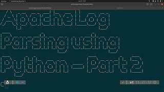 Apache log parser using Python - Part 2