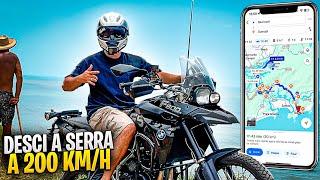 VIAGEM PRO LITORAL DE BMW F800GS E PLACA DELET