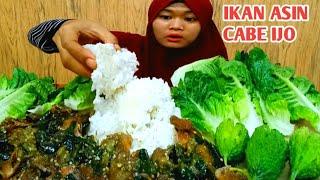 MAKAN IKAN ASIN SEPAT CABE IJO LALAPAN PARE MENTAH