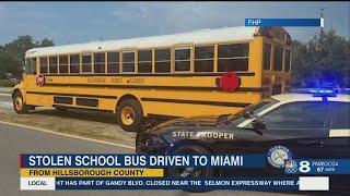FHP: Man steals Hillsborough school bus, drives it to Miami while ‘high and drunk’