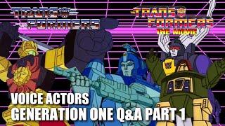 Transformers Voice Actors Q&A Part 1 | Joe Leahy, Michael McConnohie, Hal Rayle, John Moschitta Jr |