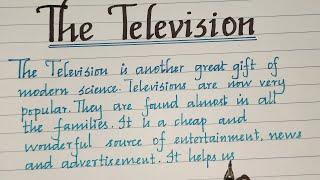 Television Essay//Essay about Television in English//Essay Writing//MASTER HANDWRITING