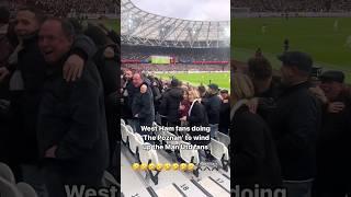 West Ham Fans Mock Man United Fans after 2-0 Win